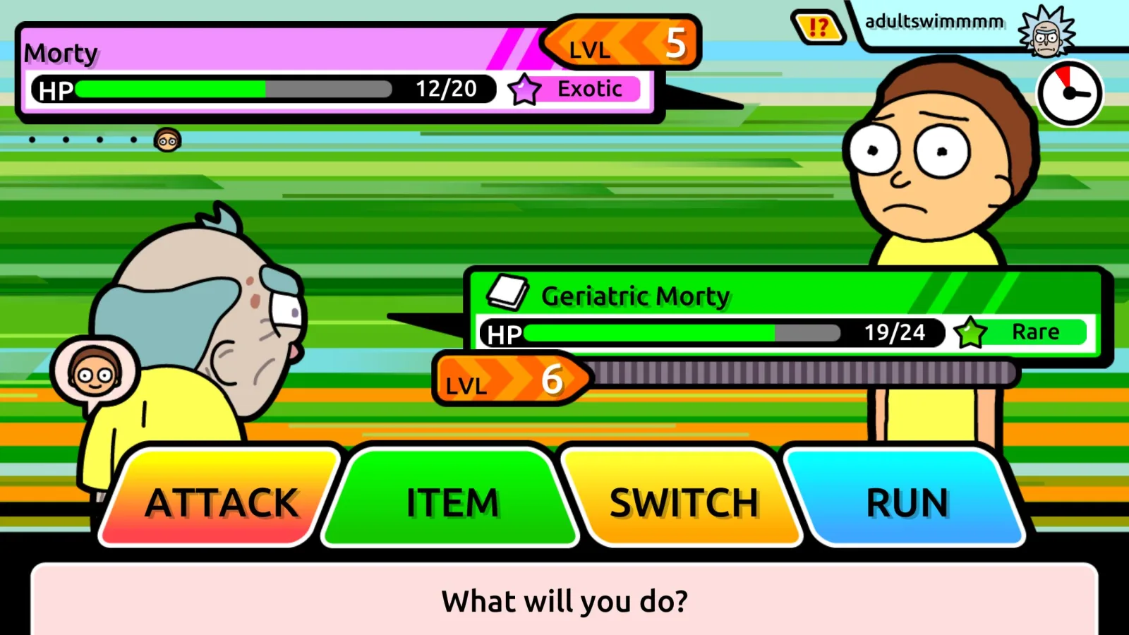 Game screenshot Pocket Mortys cheats Game screenshot Pocket Mortys cheats