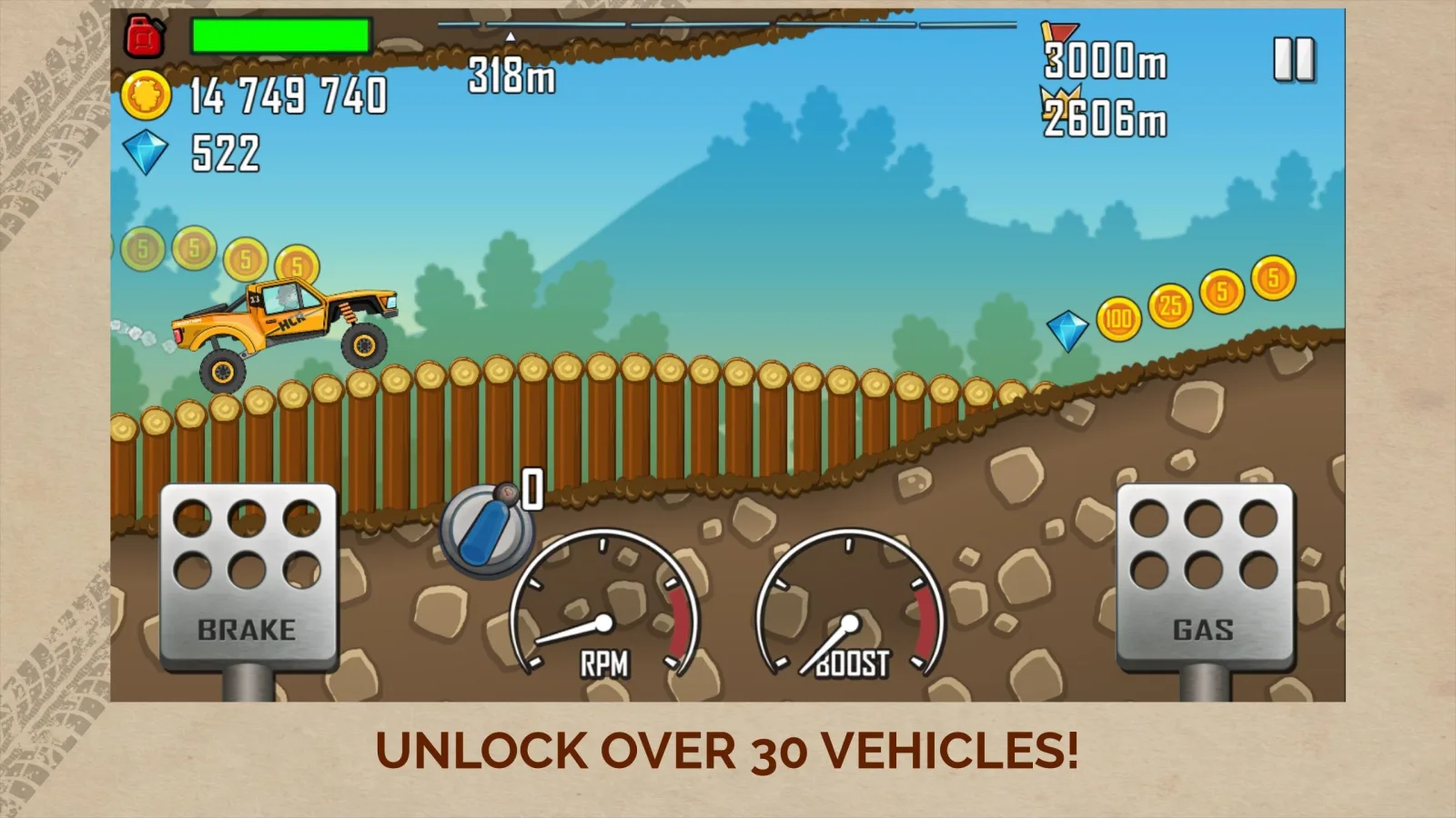 Game screenshot Hill Climb Racing mod Game screenshot Hill Climb Racing mod