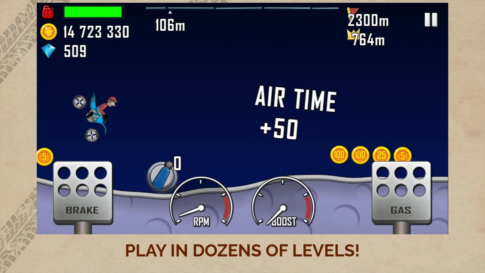 Game screenshot Hill Climb Racing latest version Game screenshot Hill Climb Racing latest version