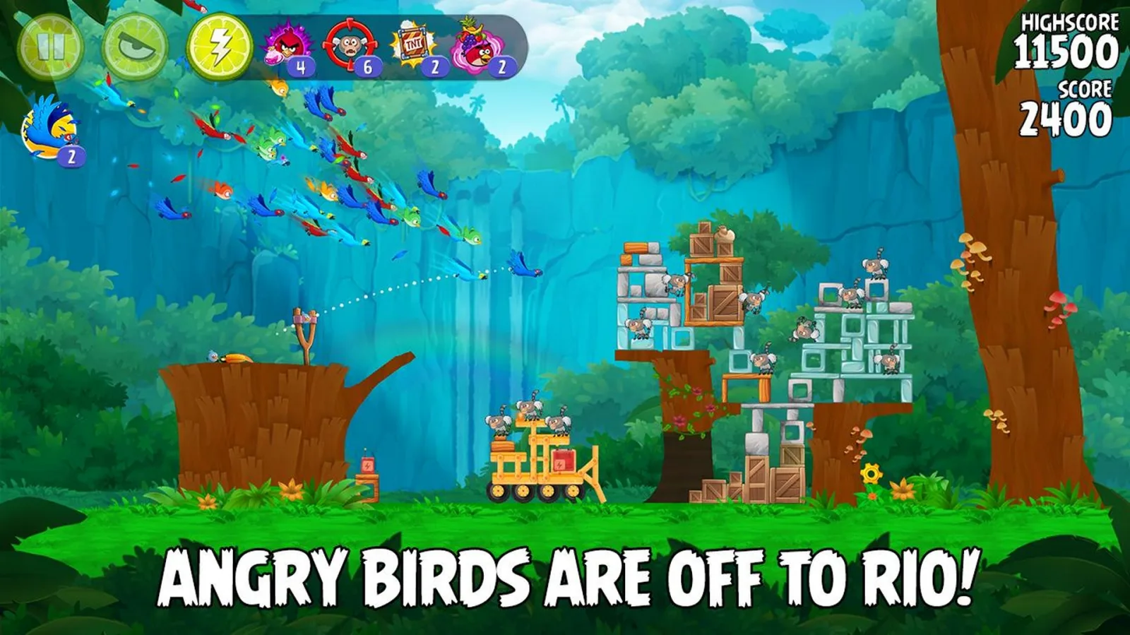 Game screenshot Angry Birds Rio hacked Game screenshot Angry Birds Rio hacked