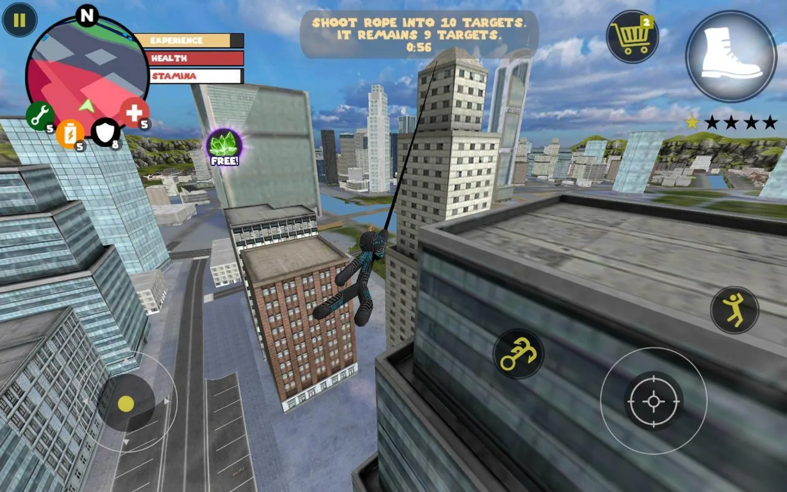 Game screenshot stickman rope hero mod apk Game screenshot stickman rope hero mod apk