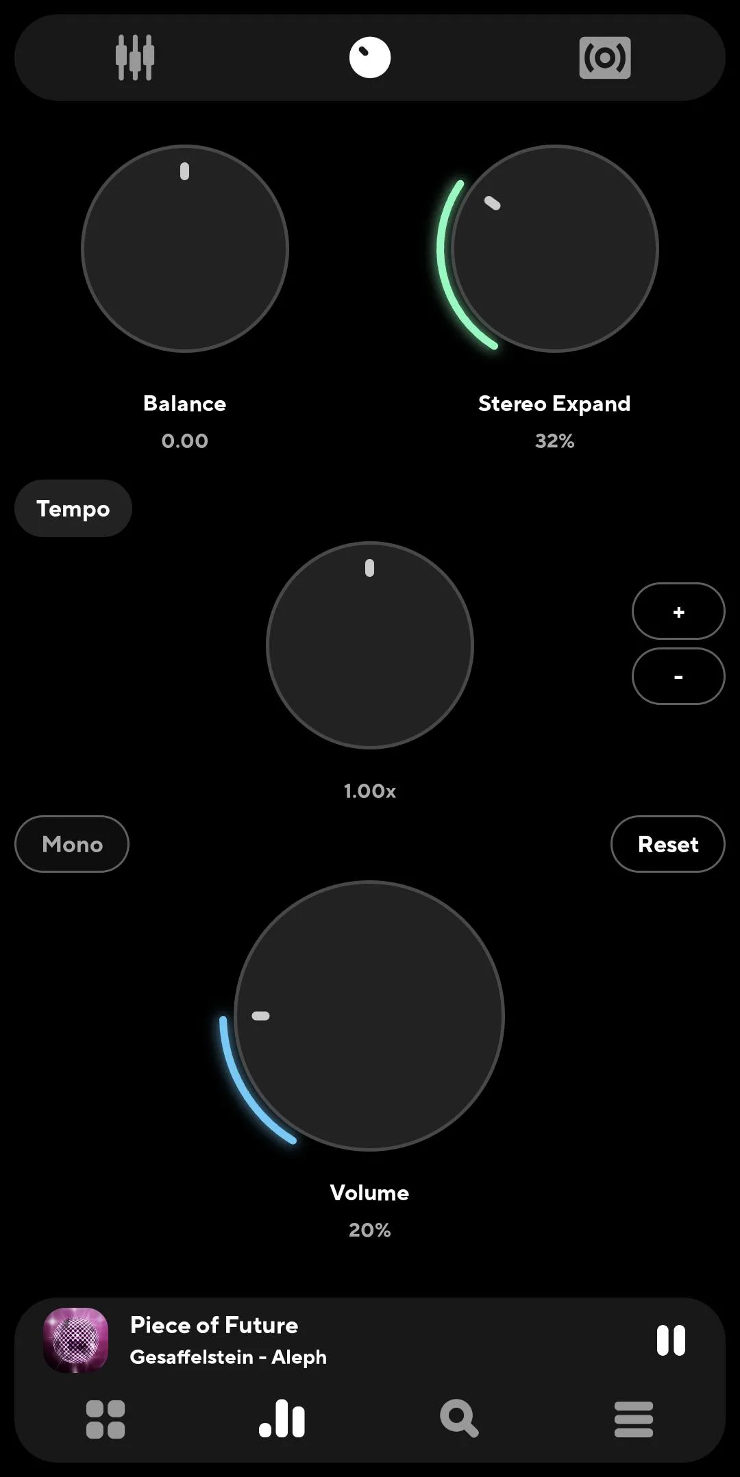 Screenshot Poweramp Music Player application Screenshot Poweramp Music Player application