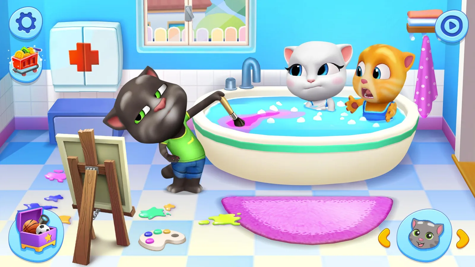 Game screenshot My Talking Tom Friends mod apk Game screenshot My Talking Tom Friends mod apk