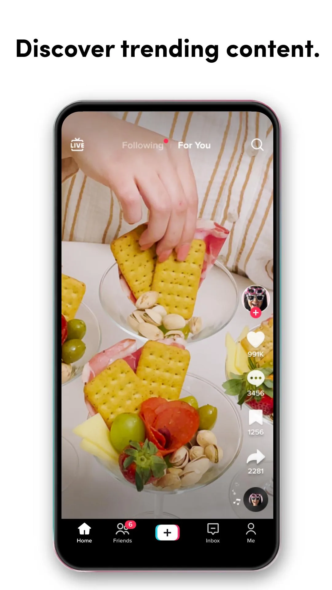 Screenshot TikTok application Screenshot TikTok application