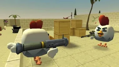 Oyun ekran görüntüsü Chicken Gun unblocked