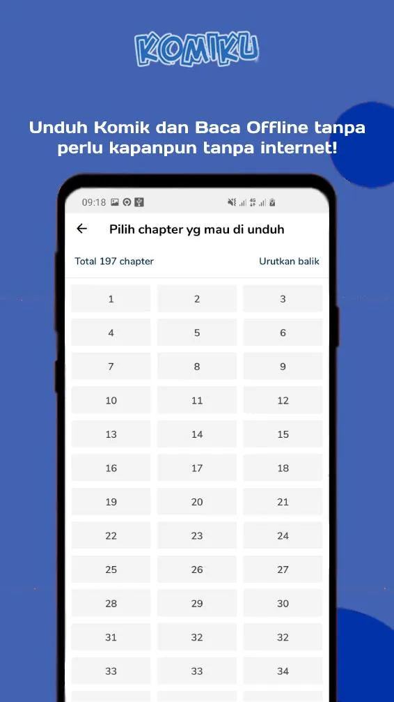 Screenshot Komiku app Screenshot Komiku app