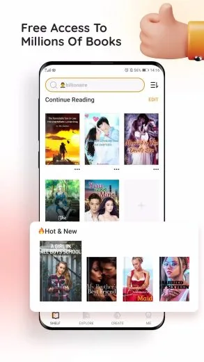 Screenshot Light Reader app