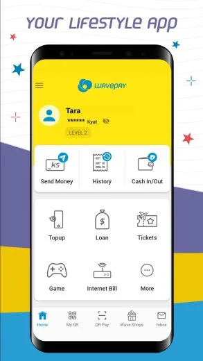 Kuvakaappaus WavePay Androidille
