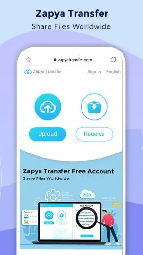Screenshot Zapya download