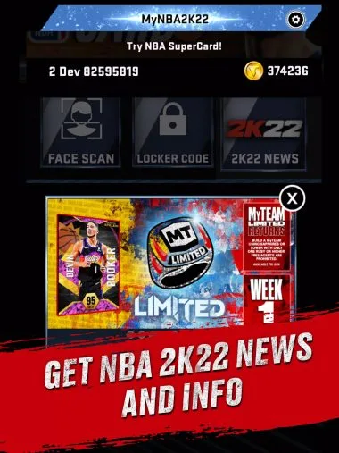 Game screenshot MyNBA2K22