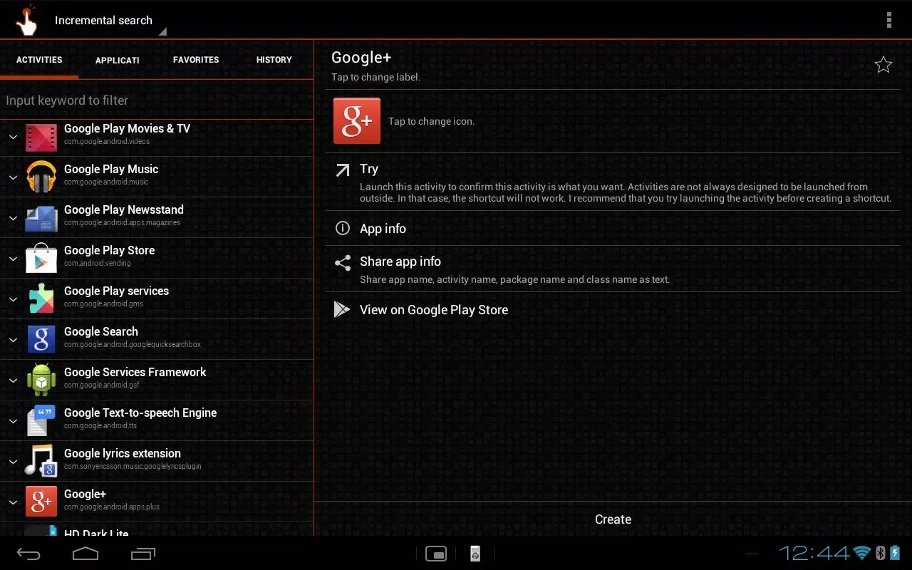 Screenshot QuickShortcutMaker latest version Screenshot QuickShortcutMaker latest version