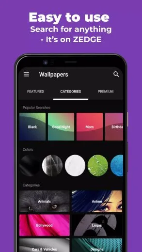 Tangkapan layar ZEDGE APK
