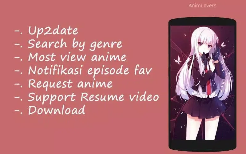 Screenshot AnimLovers app Screenshot AnimLovers app