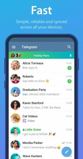 Screenshot Telegram mod apk