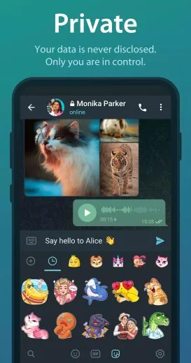 Screenshot Telegram download app