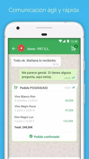 Screenshot Cart app