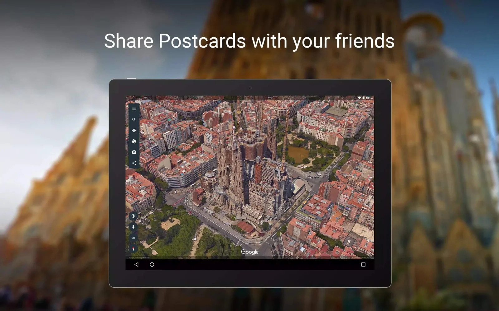 Screenshot Google Earth application Screenshot Google Earth application