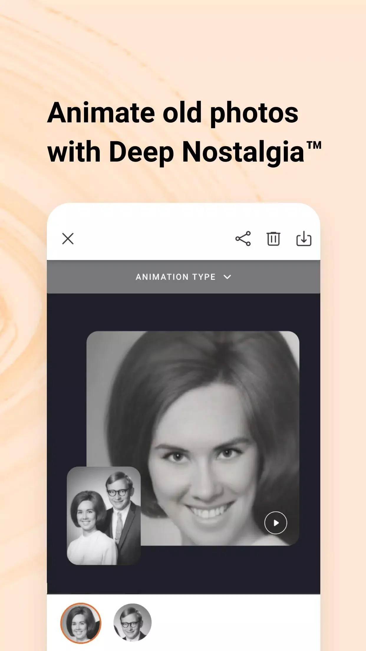 Screenshot MyHeritage app Screenshot MyHeritage app