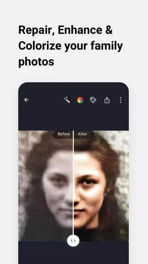 Screenshot MyHeritage application