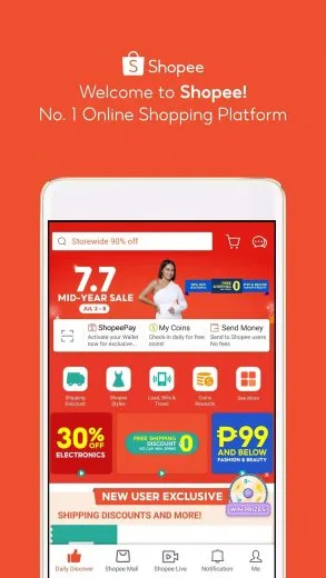 Screenshot Shopee apk