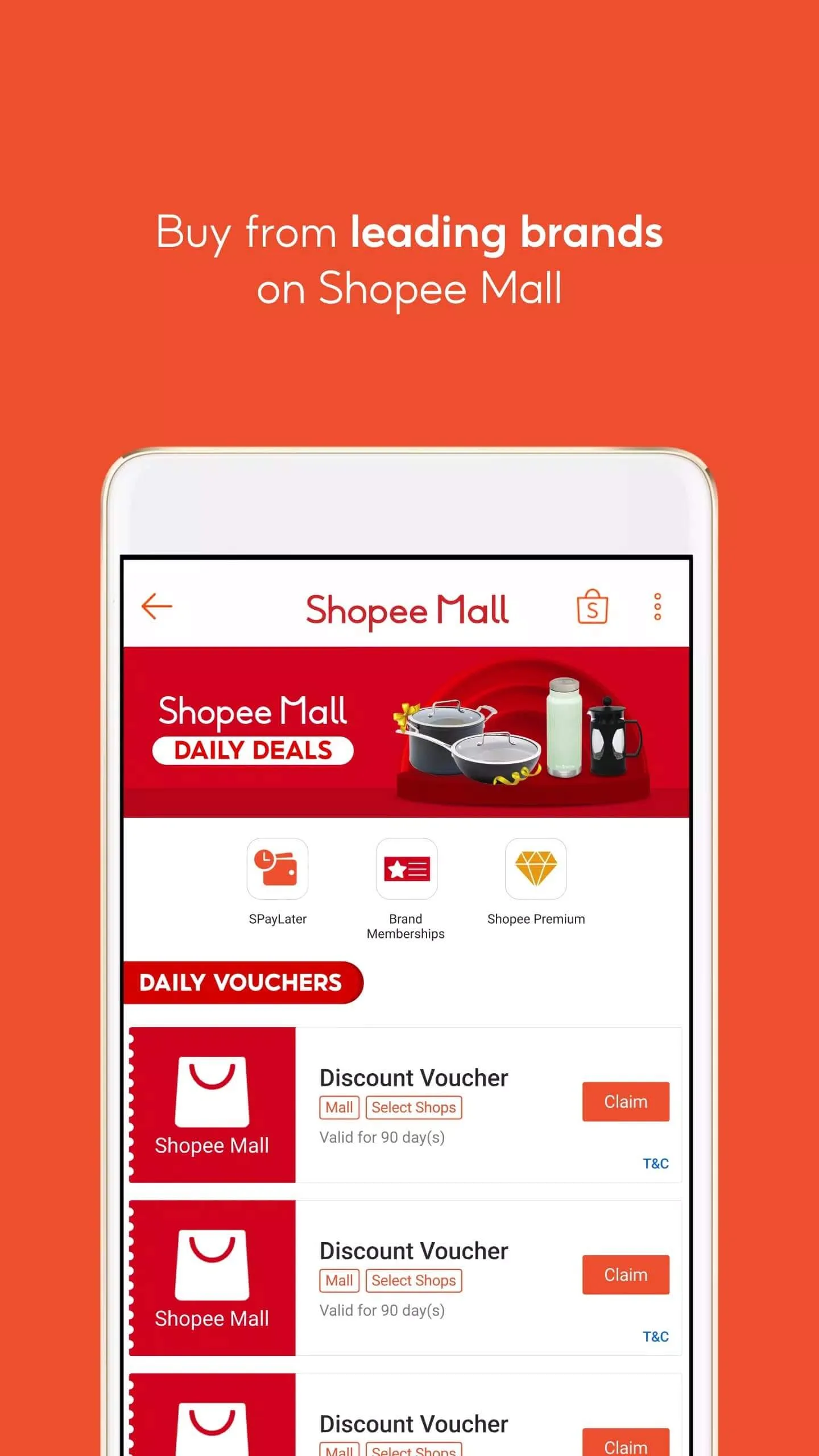 Screenshot Shopee application Screenshot Shopee application
