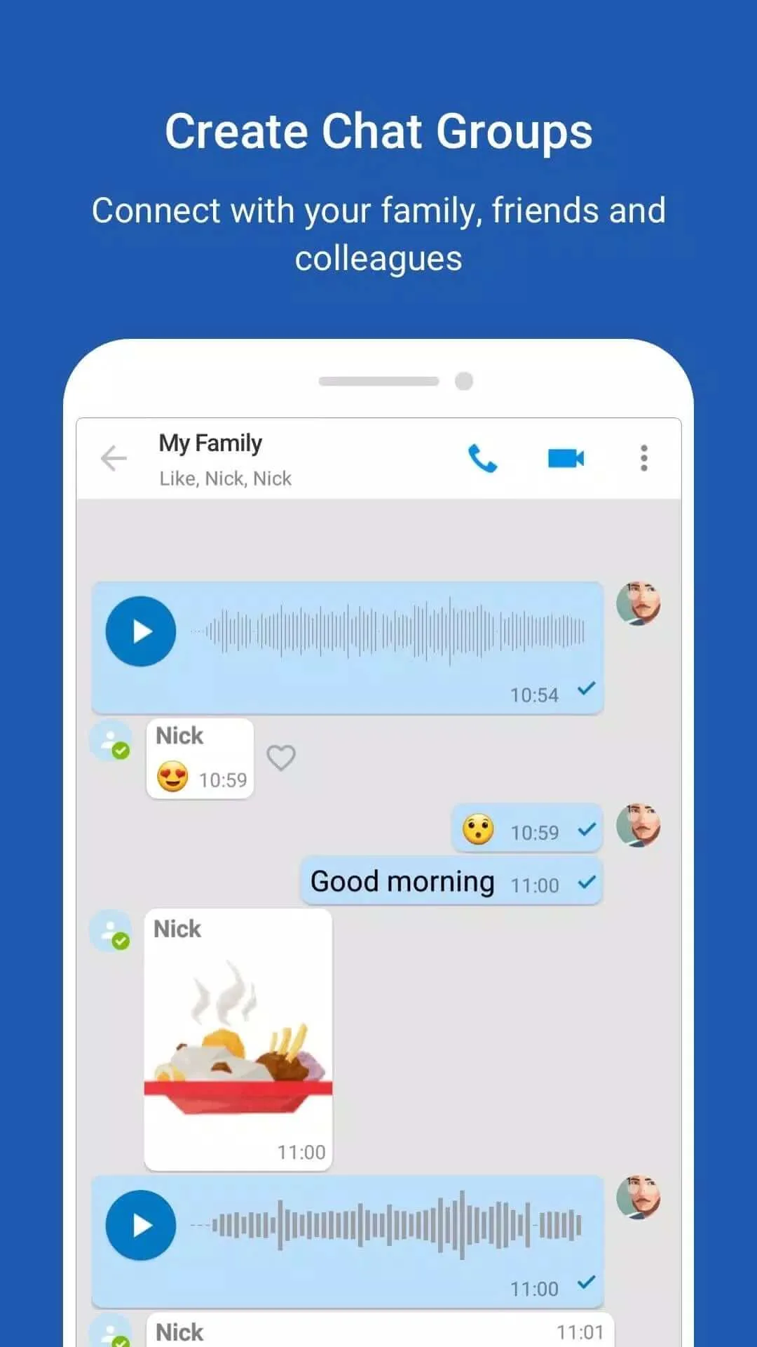 Screenshot imo Lite application Screenshot imo Lite application