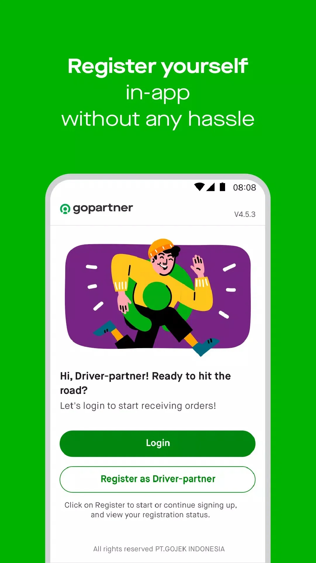 Screenshot GoPartner app Screenshot GoPartner app