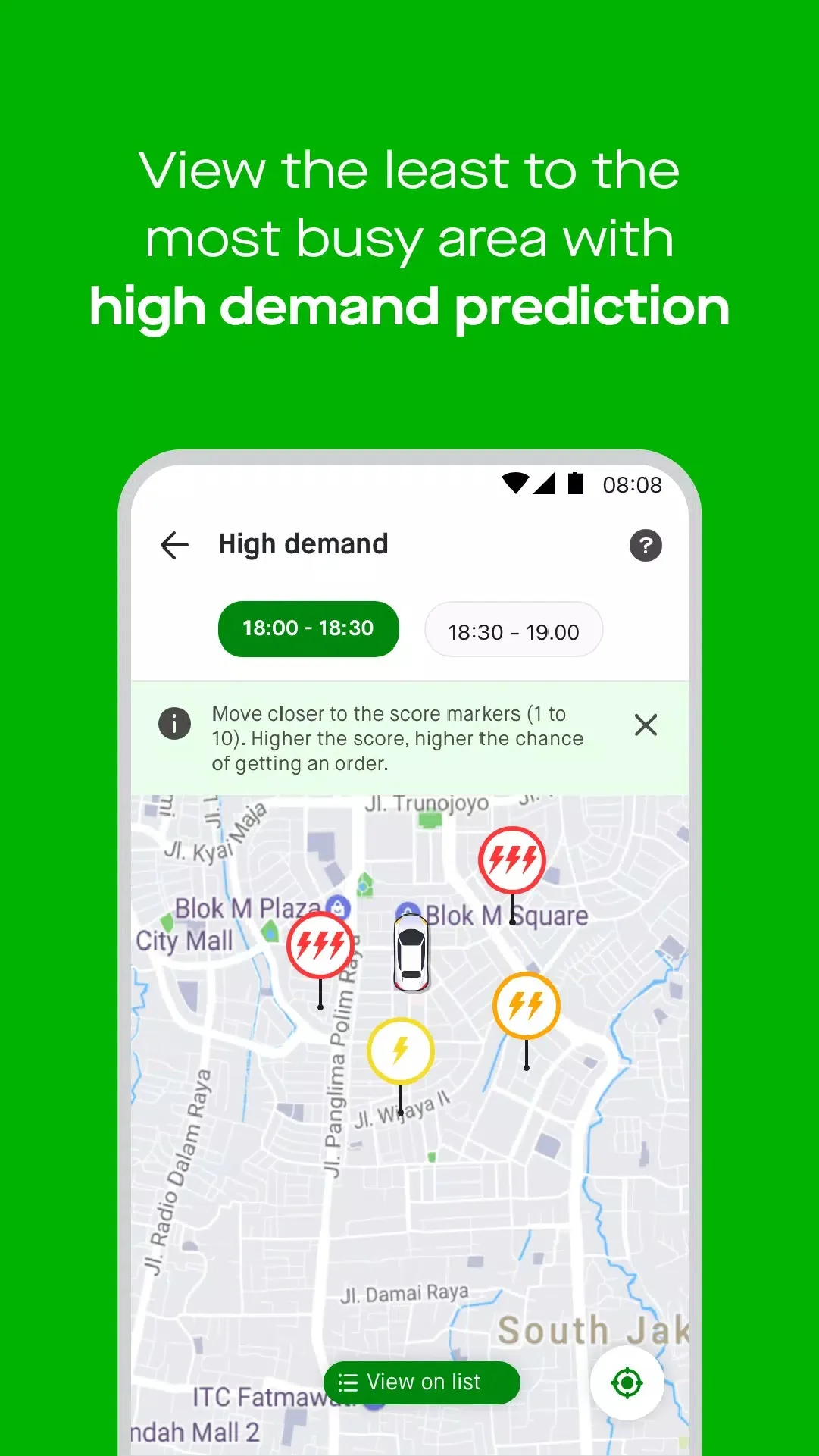 Screenshot GoPartner application Screenshot GoPartner application