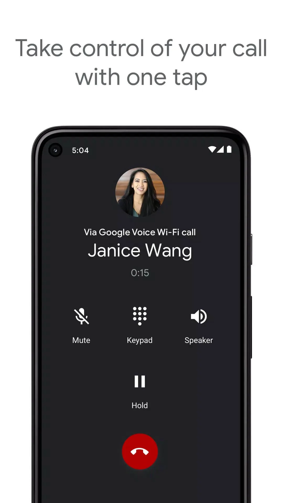 Screenshot Google Voice app Screenshot Google Voice app