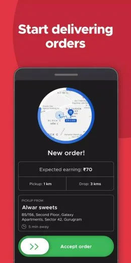 Screenshot Zomato Delivery Partner free download