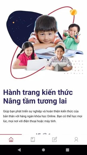 Screenshot vnEdu LMS app