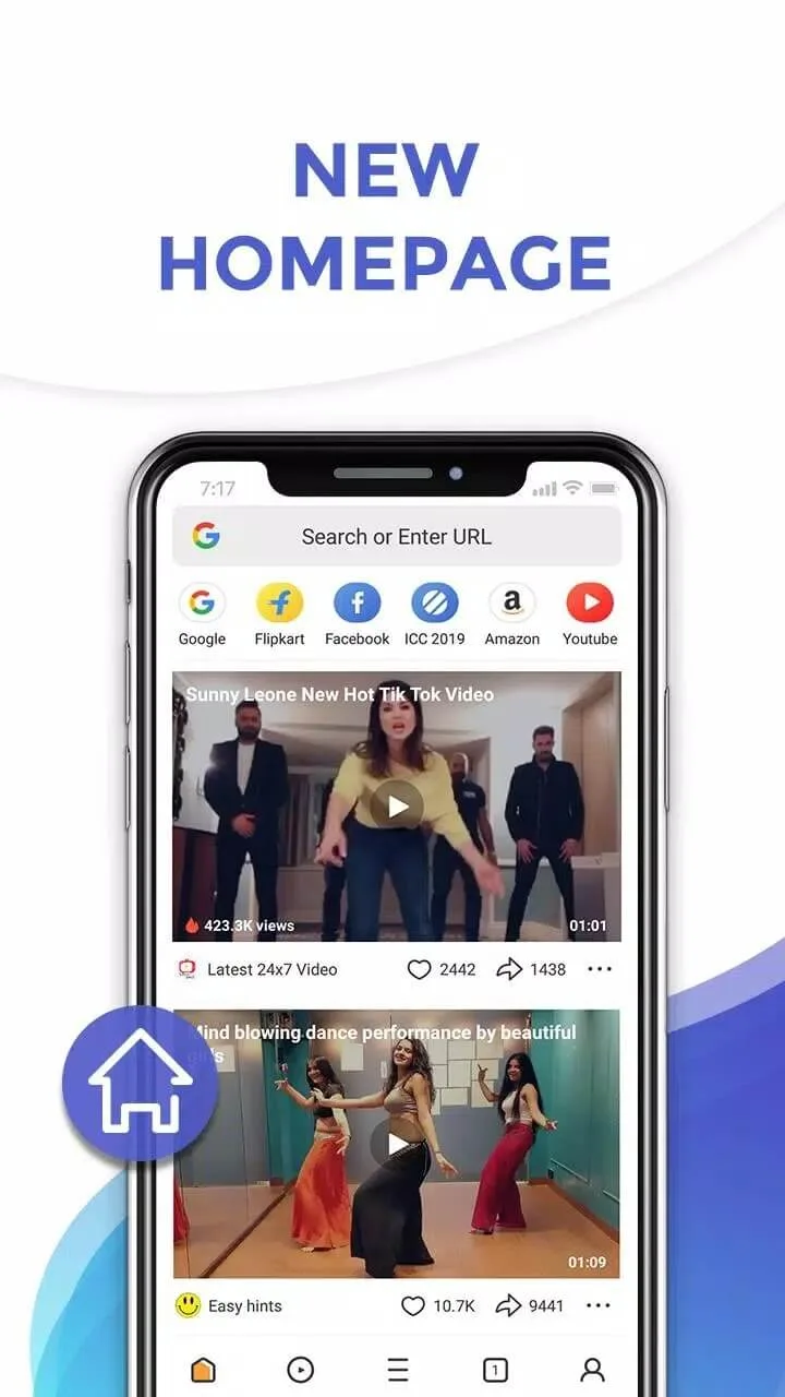 Screenshot UC Mini application Screenshot UC Mini application