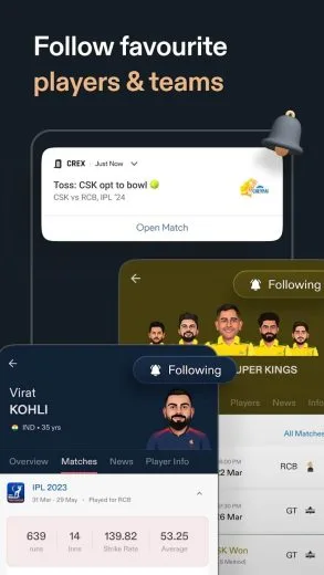 Schermata CREX Cricket Exchange download gratis