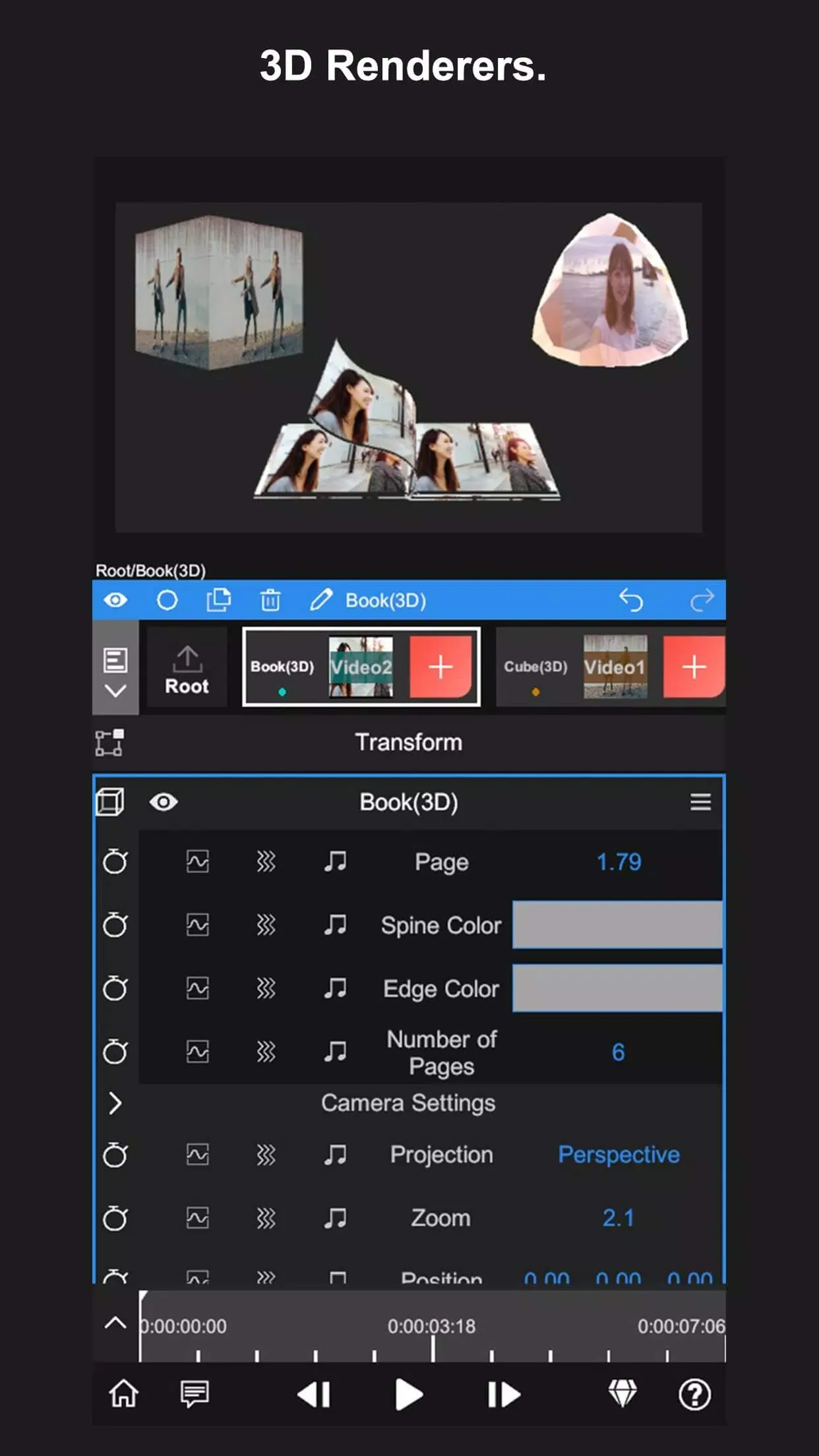 Screenshot Node Video application Screenshot Node Video application