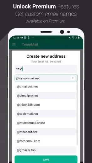Screenshot Temp Mail mod apk