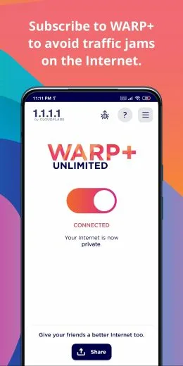 Screenshot 1.1.1.1 DNS apk