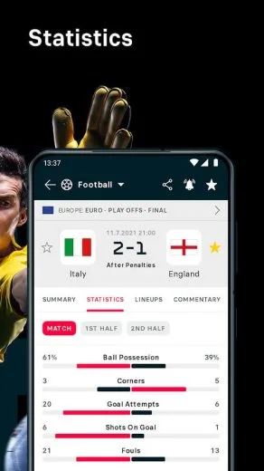 FlashScore Plus for Android のスクリーンショット