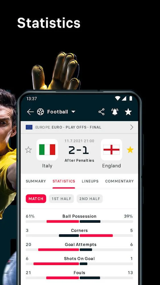 Screenshot FlashScore Plus for Android Screenshot FlashScore Plus for Android