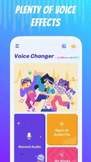 Screenshot Voice Changer